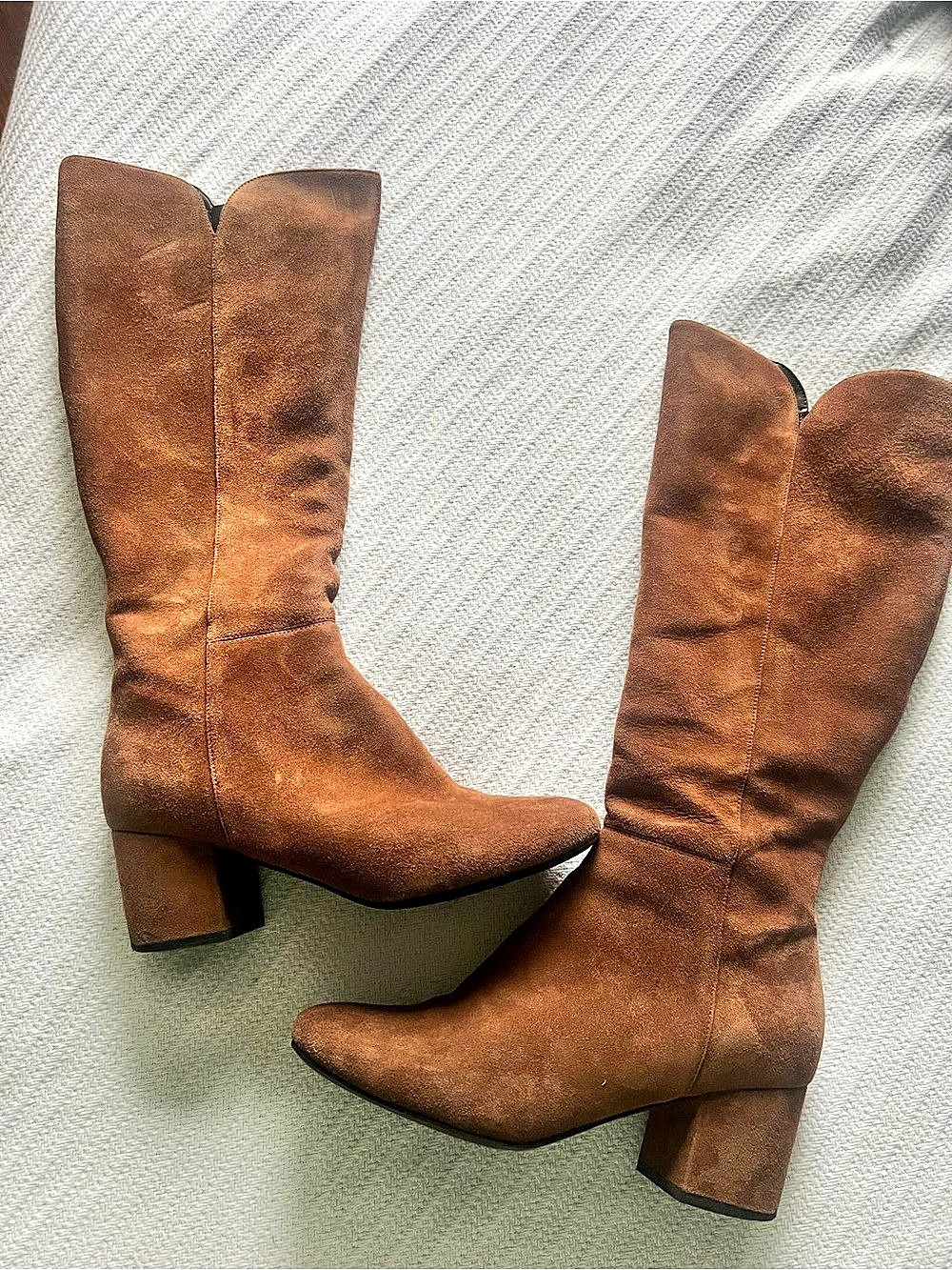 Cole Haan Suede Knee HighBoots Brown US 9